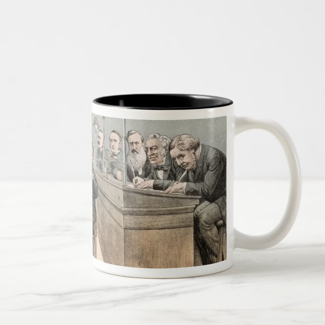 Mr Gladstone and his Clerks Two-Tone Coffee Mug (Right)