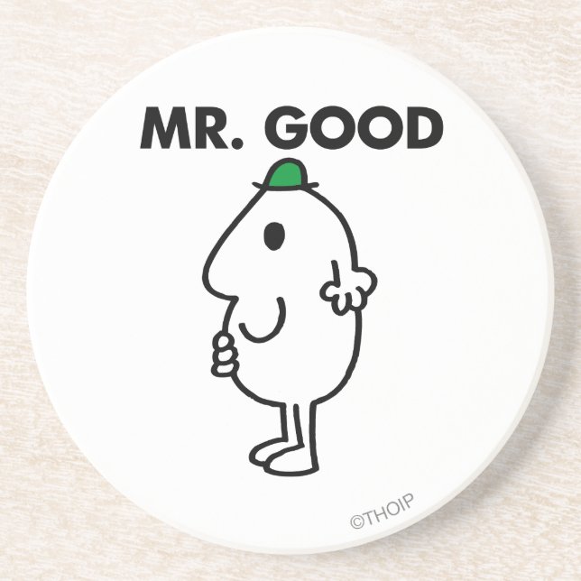 Mr. Good | Green Hat Coaster (Front)
