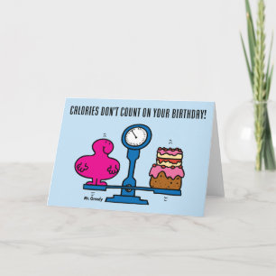 Mr Greedy Birthday Calories Don't Count Card