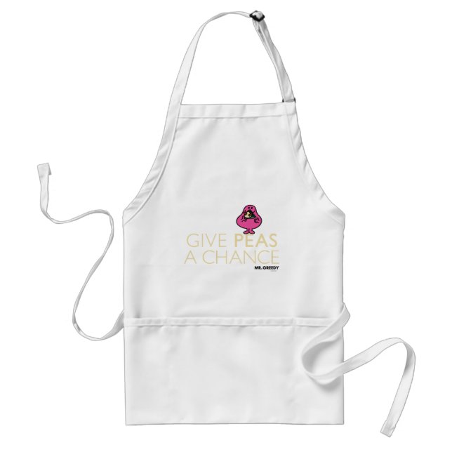 Mr. Greedy | Give Peas A Chance Standard Apron (Front)