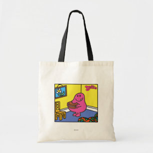 Mr. Greedy Living Room Eating Tote Bag