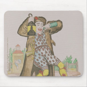 Mr Grimaldi as Clown, illuminating the Mouse Pad