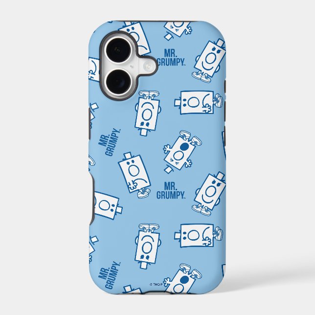 Mr Grumpy | Blue Emotion Toss Pattern (Back)