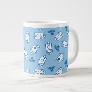 Mr Grumpy   Blue Emotion Toss Pattern Large Coffee Mug