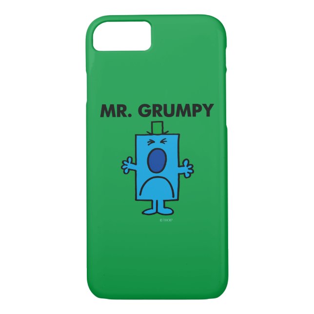 Mr. Grumpy | Frowning Face Case-Mate iPhone Case (Back)