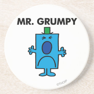 Mr. Grumpy   Frowning Face Coaster