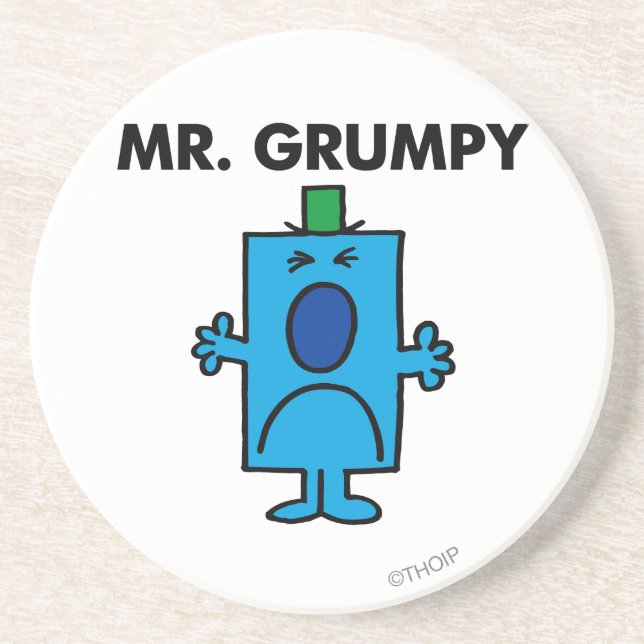 Mr. Grumpy | Frowning Face Coaster (Front)