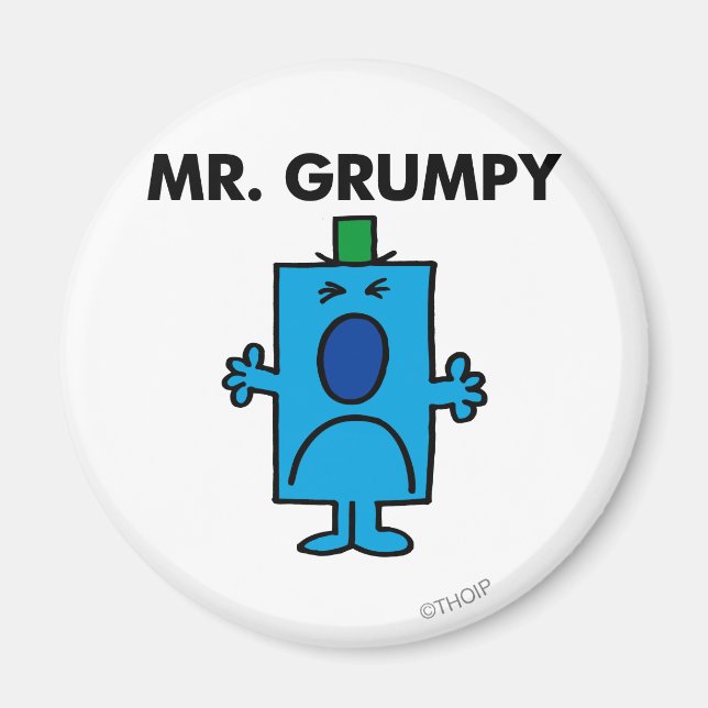 Mr. Grumpy | Frowning Face Magnet (Front)