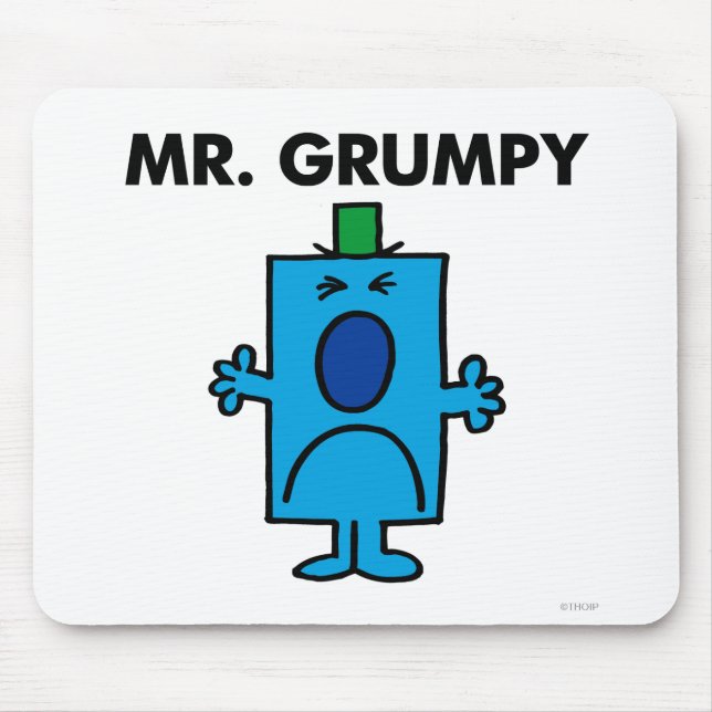 Mr. Grumpy | Frowning Face Mouse Pad (Front)
