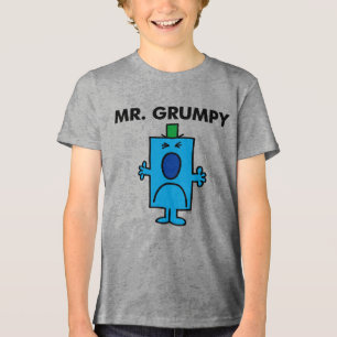 Mr. Grumpy   Frowning Face Tri-Blend Shirt