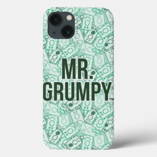 Mr Grumpy   Green Name and Character Toss Pattern iPhone 13 Case