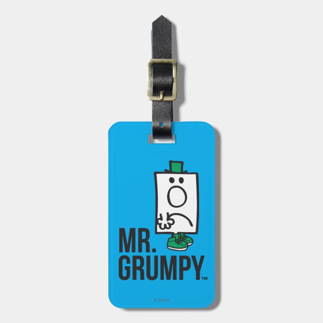 Mr. Grumpy Luggage Tag (Front Vertical)