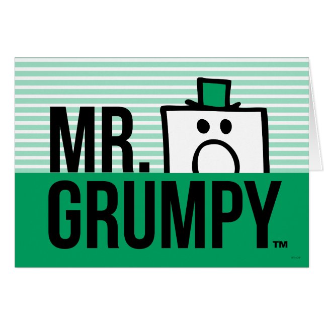 Mr Grumpy | Peeking Head Over Name (Front Horizontal)