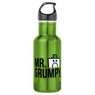 Mr Grumpy Peeking Head Over Name 532 Ml Water Bottle