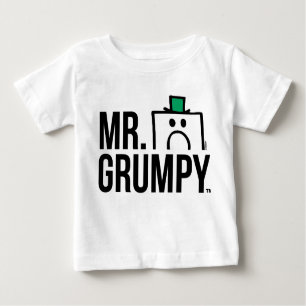 Mr Grumpy   Peeking Head Over Name Baby T-Shirt