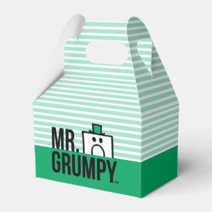 Mr Grumpy Peeking Head Over Name Favour Box