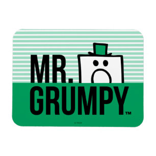 Mr Grumpy Peeking Head Over Name Magnet