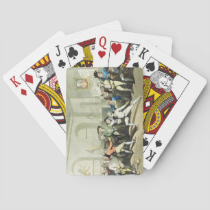 Mr H Angelo's Fencing Academy, engraved by Charles Playing Cards