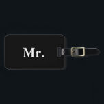 Mr - Half of Mr and Mrs luggage tag for him<br><div class="desc">"mr and mrs", "his and hers", "his and her", "mr. and mrs", "mr & mrs", "his & hers", "his & her", couples, couple, "luggage tag", luggage, tag, tags, suitcase, bag, set, pair, bride, groom, his, her, hers, mr., mrs, mister, miss, misses, missus, garamond, bold, "black and white", black, white, stylish,...</div>