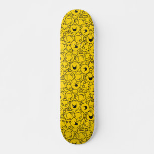 Mr Happy Batch of Yellow Smiles Pattern Skateboard