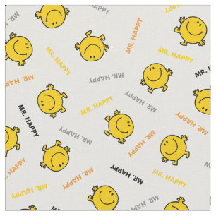 Mr. Happy   Dancing & Smiling Fabric