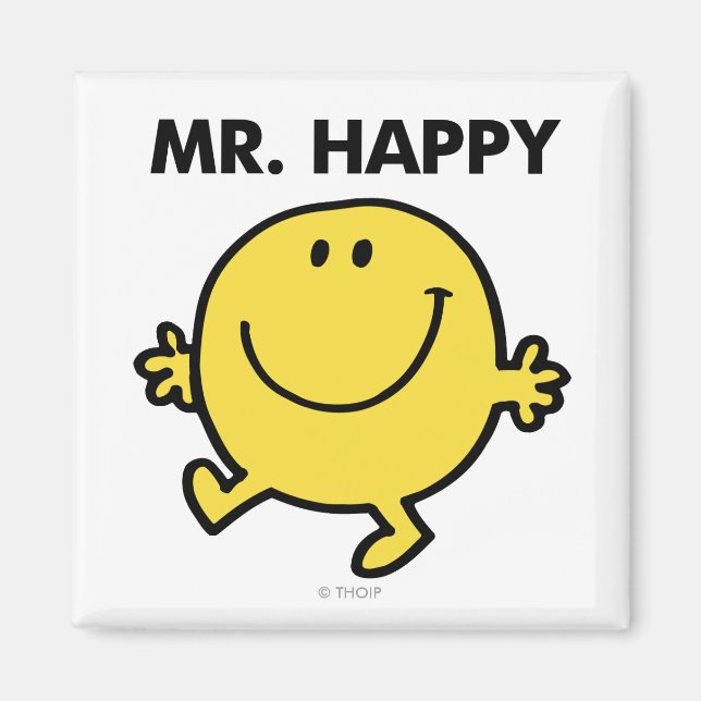 Mr. Happy | Dancing & Smiling Magnet (Front)