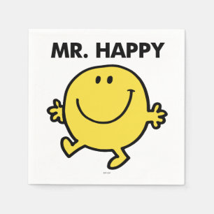 Mr. Happy Dancing & Smiling Napkin
