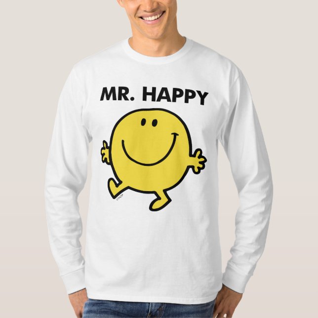 Mr. Happy | Dancing & Smiling T-Shirt (Front)