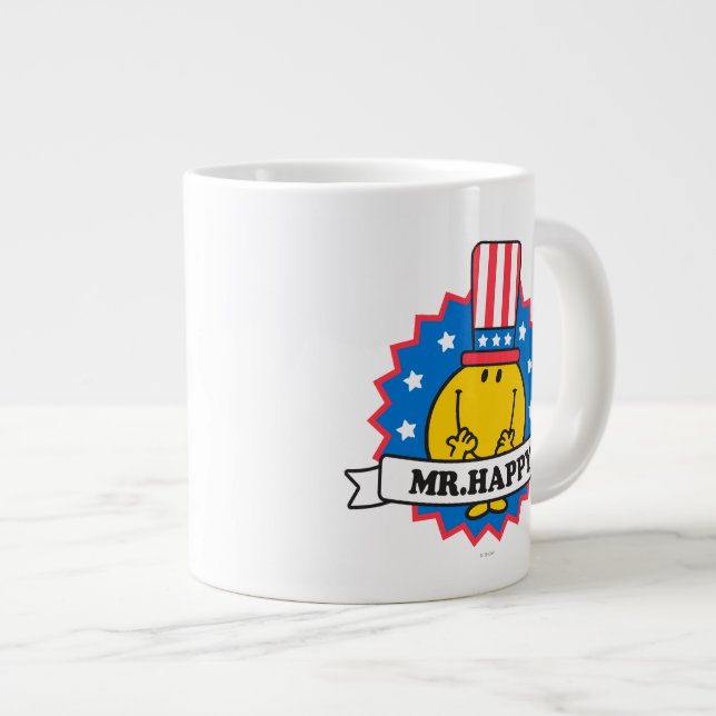 Mr. Happy Election Seal Large Coffee Mug (Front Right)