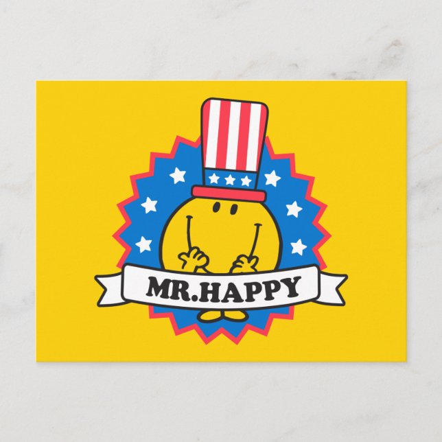 Mr. Happy Election Seal Postcard (Front)