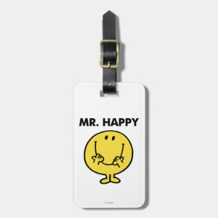 Mr. Happy   Giant Smiley Face Luggage Tag