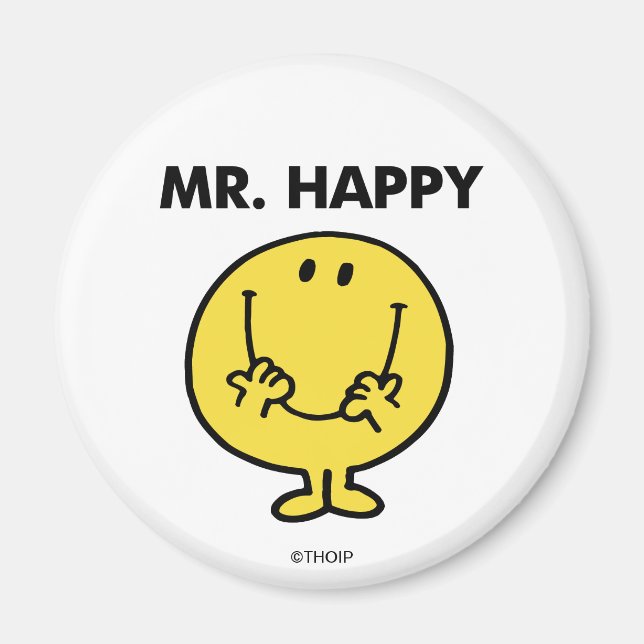 Mr. Happy | Giant Smiley Face Magnet (Front)