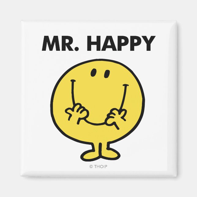 Mr. Happy | Giant Smiley Face Magnet (Front)