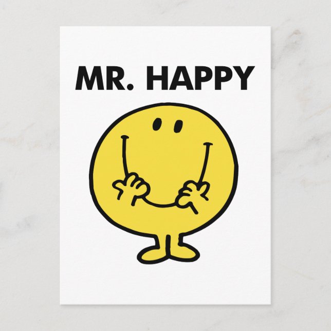 Mr. Happy | Giant Smiley Face Postcard (Front)