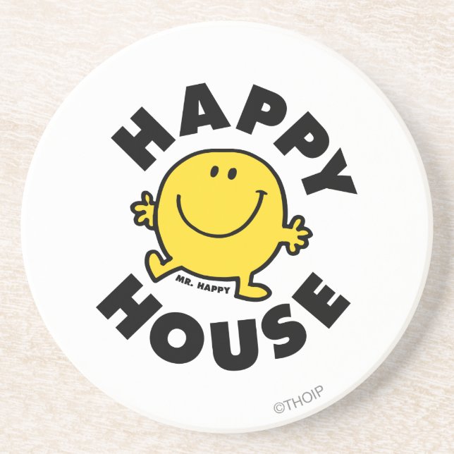 Mr. Happy | Happy House Coaster (Front)