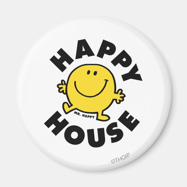 Mr. Happy | Happy House Magnet (Front)