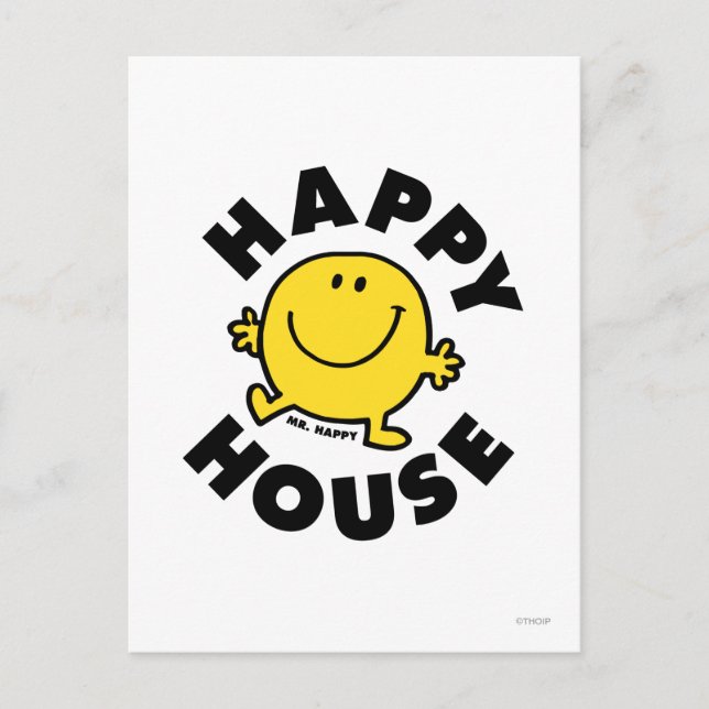 Mr. Happy | Happy House Postcard (Front)