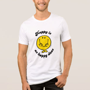 Mr. Happy Happy Is As Happy Does Tri-Blend Shirt