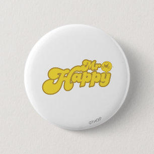Mr. Happy   Joyous Laughter 6 Cm Round Badge