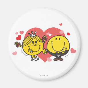 Mr. Happy & Little Miss Sunshine Wedding Magnet