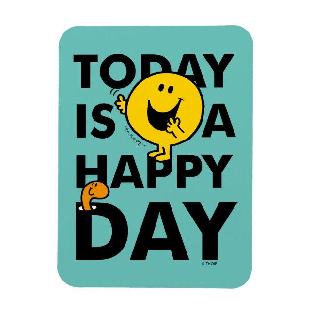 Mr. Happy | Today is a Happy Day Magnet (Vertical)
