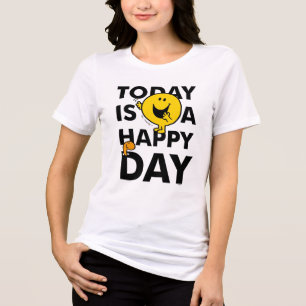 Mr. Happy   Today is a Happy Day Tri-Blend Shirt