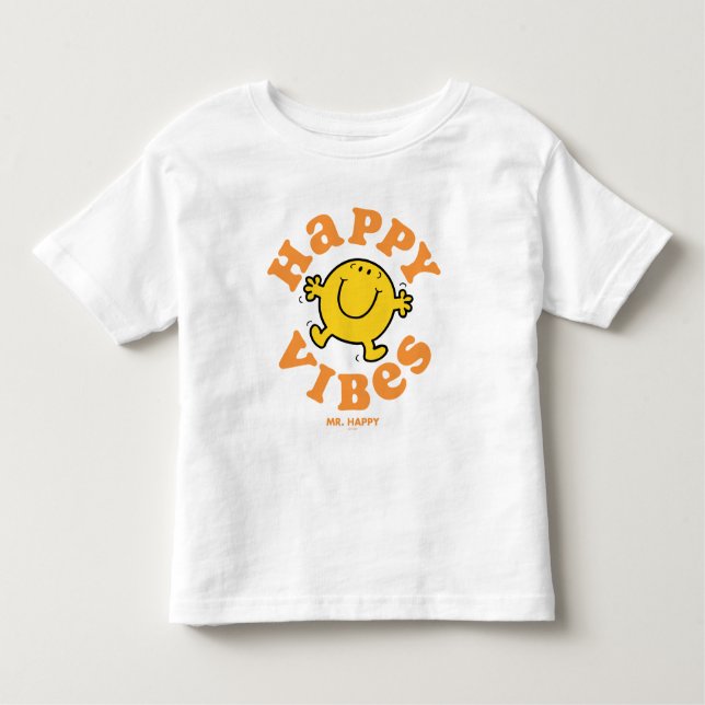 Mr. Happy Vibes Toddler T-Shirt (Front)