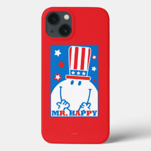 Mr. Happy With Patriotic Hat iPhone 13 Case