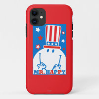 Mr. Happy With Patriotic Hat