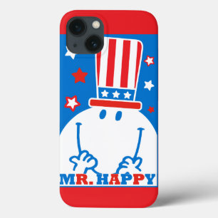 Mr. Happy With Patriotic Hat iPhone 13 Case