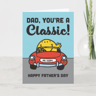 Mr Happy   You're a Classic Happy Father's Day Card