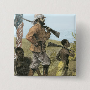 Mr. Henry Morton Stanley (1841-1904) Approaching L 15 Cm Square Badge