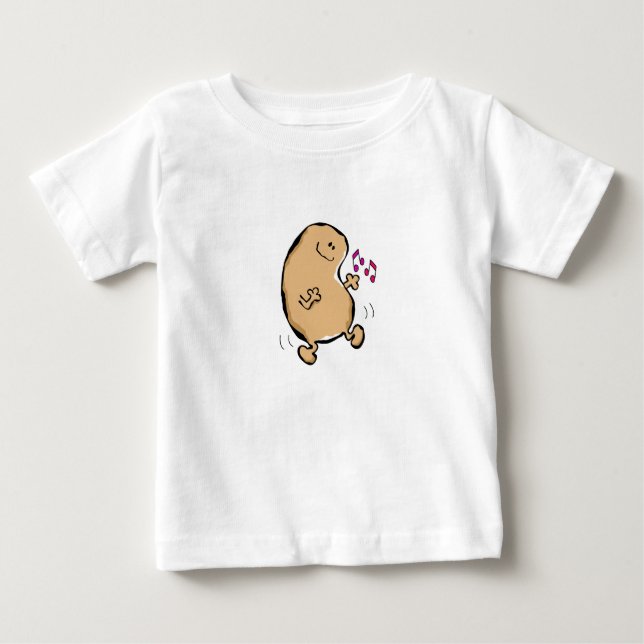 Mr Human Bean Doing The Jiggy Baby T-Shirt (Front)