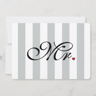 Mr. Husband Groom Click to Customise Colour Stripe